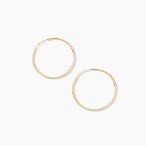 Créoles Muses Or Jaune - Boucles d'oreilles créoles Femme | Histoire d’Or