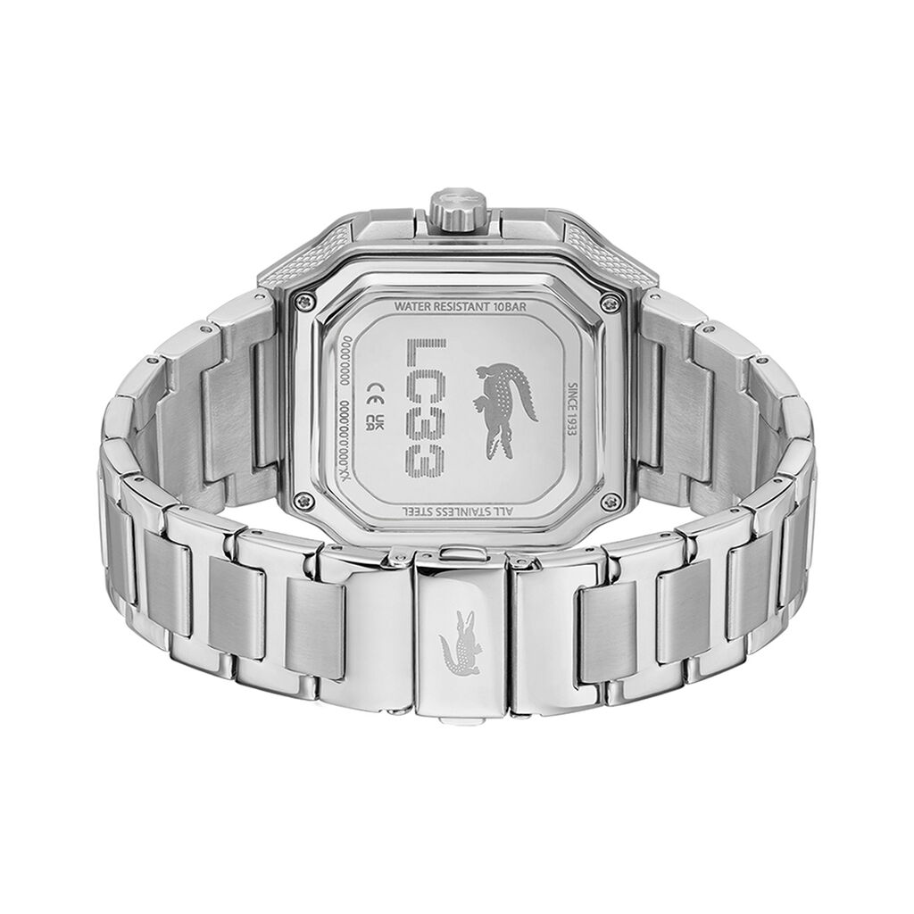 Montre Lacoste Lc33 Square Argent&eacute; - Montres Homme | Histoire d&rsquo;Or