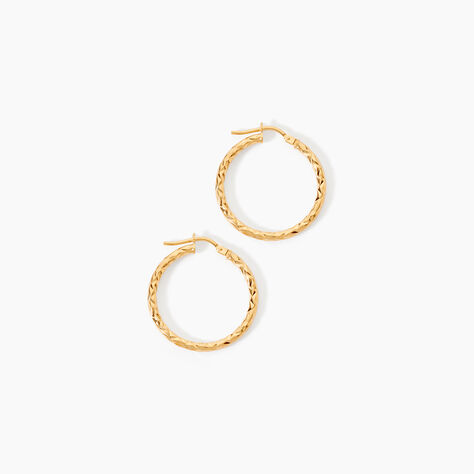 Cr&eacute;oles Cayla Or Jaune - Boucles d'oreilles cr&eacute;oles Femme | Histoire d&rsquo;Or