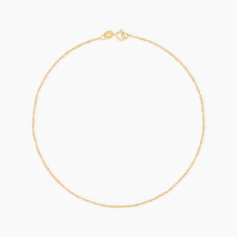 Cha&icirc;ne De Cheville Sylwia Or Jaune - Cha&icirc;nes de cheville Femme | Histoire d&rsquo;Or