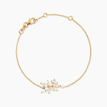 Bracelet Waouh Plaqu&eacute; Or Jaune Oxyde De Zirconium - Bracelets Femme | Histoire d&rsquo;Or
