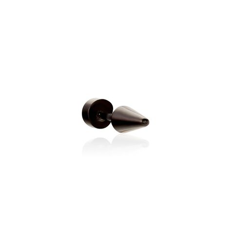 Boucles D'oreilles Puces Argyros Acier Noir Oxyde De Zirconium - Boucles d'oreilles fantaisie Homme | Histoire d’Or