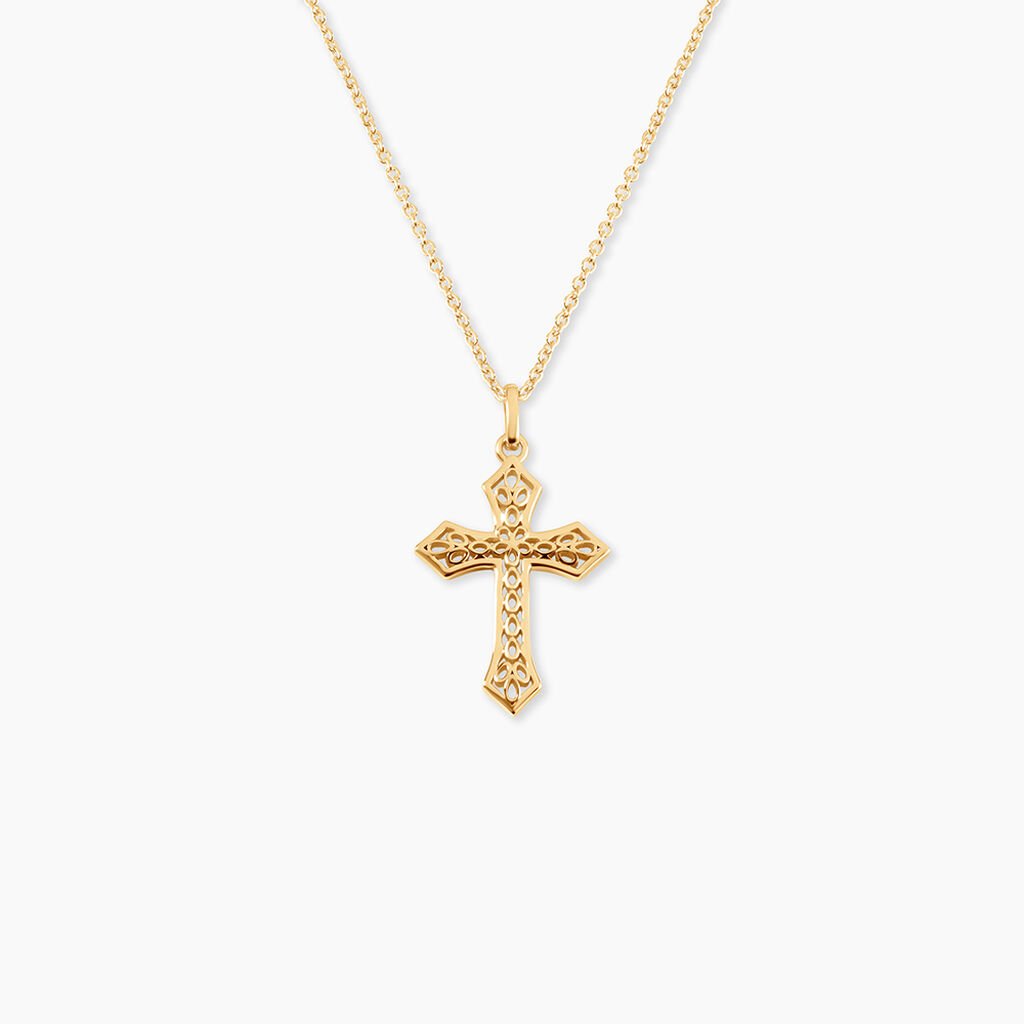 Pendentif Cyriacus Or Jaune - Pendentifs Bapt&ecirc;me Famille | Histoire d&rsquo;Or