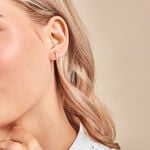 Boucles D'oreilles Puces Matleena Or Jaune Diamant Synth&eacute;tique - Clous d'oreilles Femme | Histoire d&rsquo;Or