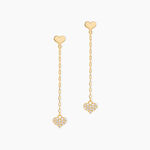 Boucles D'Oreilles Pendantes Cheri Or Jaune Oxyde - Boucles d'oreilles pendantes Femme | Histoire d&rsquo;Or