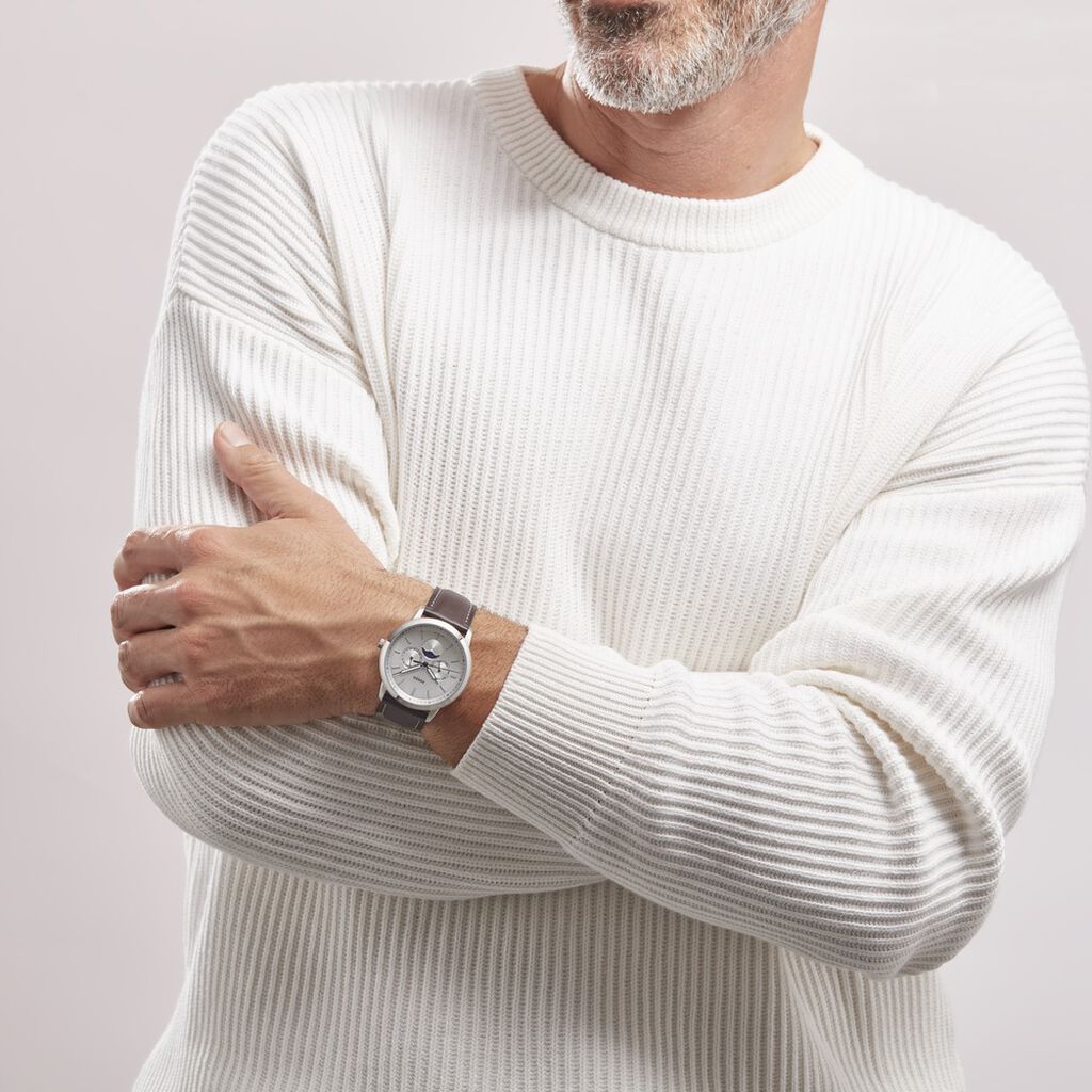 Montre Fossil Neutra Minimalist Argenté - Montres Homme | Histoire d’Or