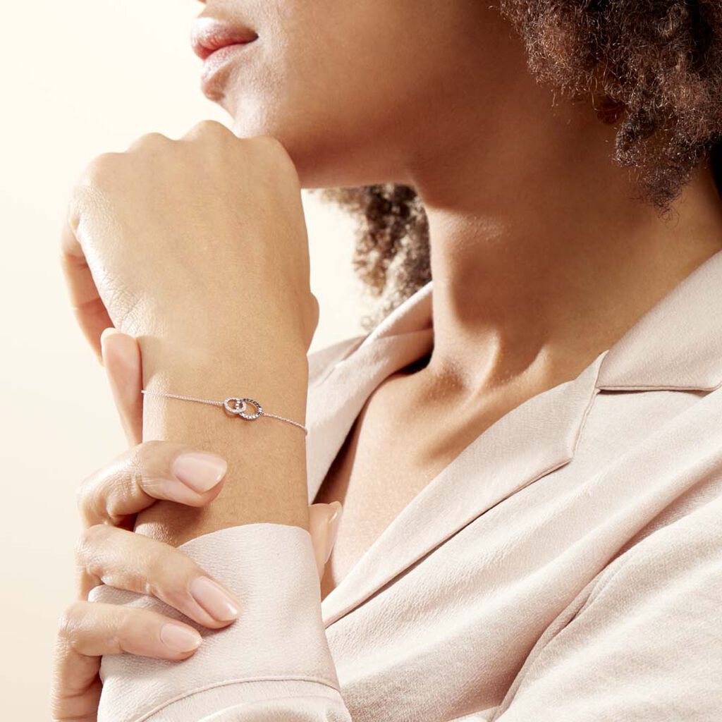 Bracelet Bella Or Blanc Diamant - Bracelets Femme | Histoire d’Or