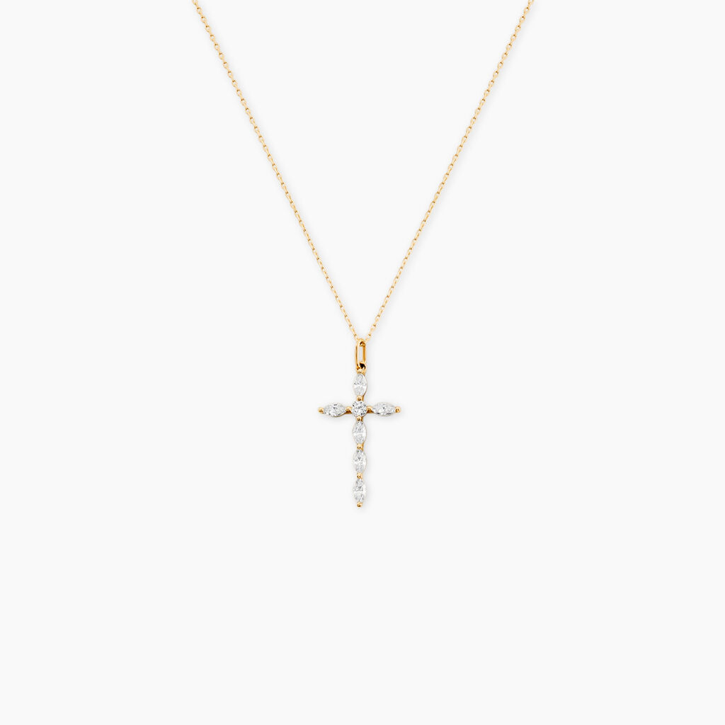 Pendentif Orfeo Or Jaune Oxyde De Zirconium - Pendentifs Femme | Histoire d’Or