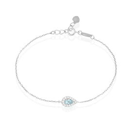 Bracelet Tania Argent Blanc Pierre De Synthese Et Oxyde De Zirconium - Bracelets fantaisie Femme | Histoire d’Or