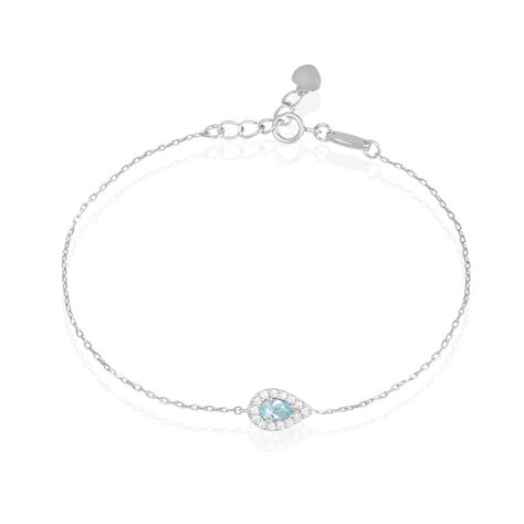 Bracelet Tania Argent Blanc Pierre De Synthese Et Oxyde De Zirconium - Bracelets fantaisie Femme | Histoire d’Or