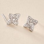 Boucles D'oreilles Puces Pleiades Argent Blanc Oxyde De Zirconium - Boucles d'oreilles fantaisie Femme | Histoire d&rsquo;Or