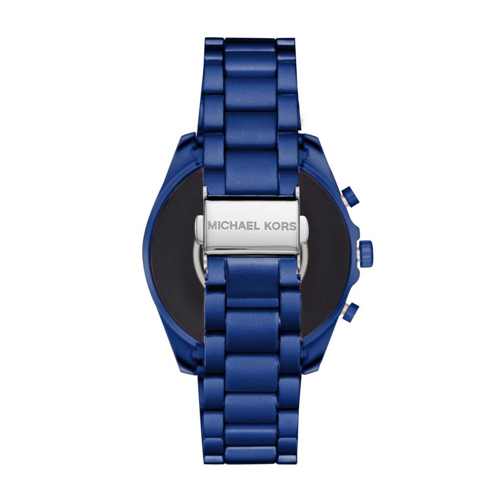 Montre Connectée Femme Histoire D Or Montres connectées Aluminium Boucle déployante simple Maillons Bleu