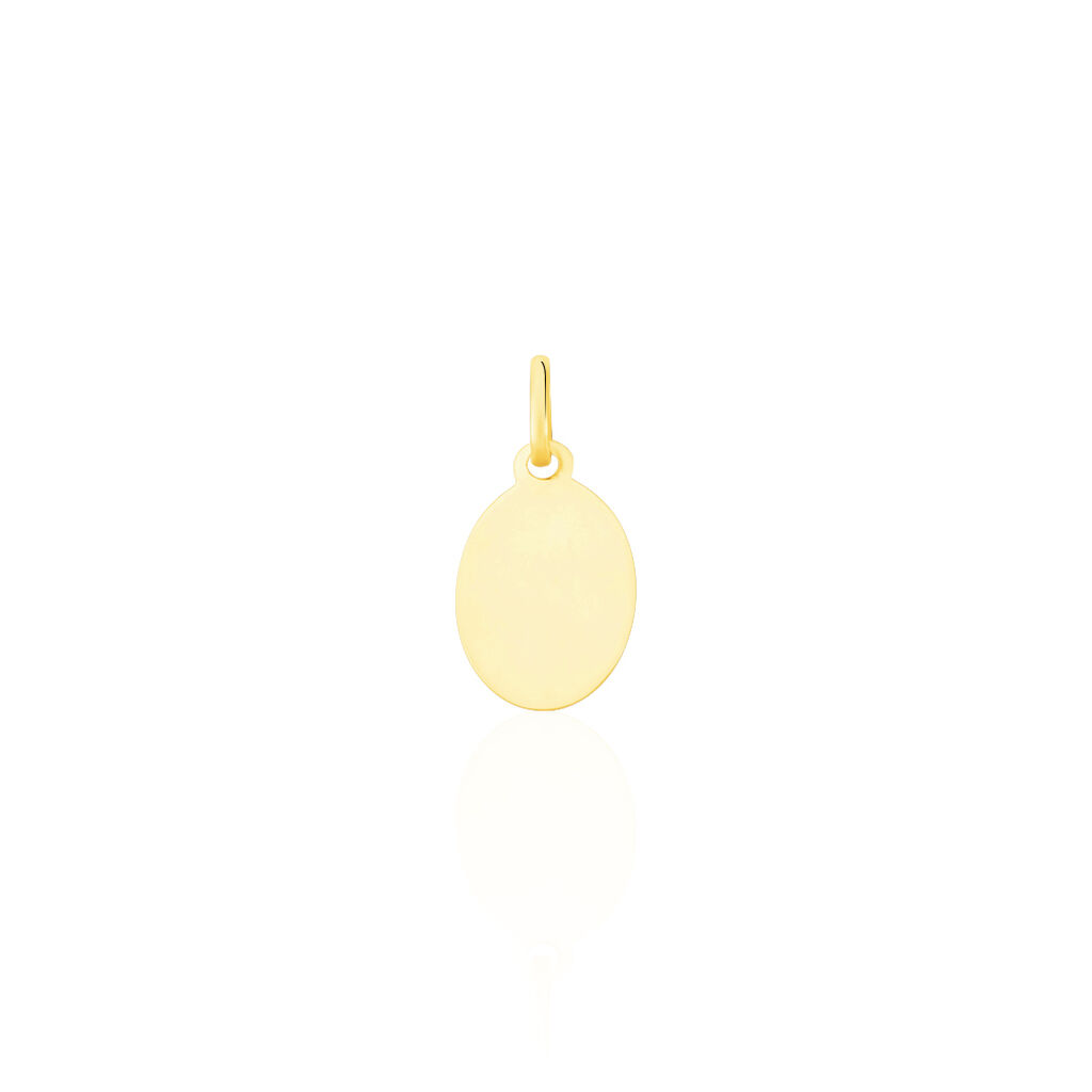 Pendentif Vierge Ovale Or Jaune - Pendentifs Baptême Famille | Histoire d’Or