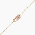 Bracelet Deonne Or Jaune Am&eacute;thyste Oxyde De Zirconium - Bracelets Femme | Histoire d&rsquo;Or