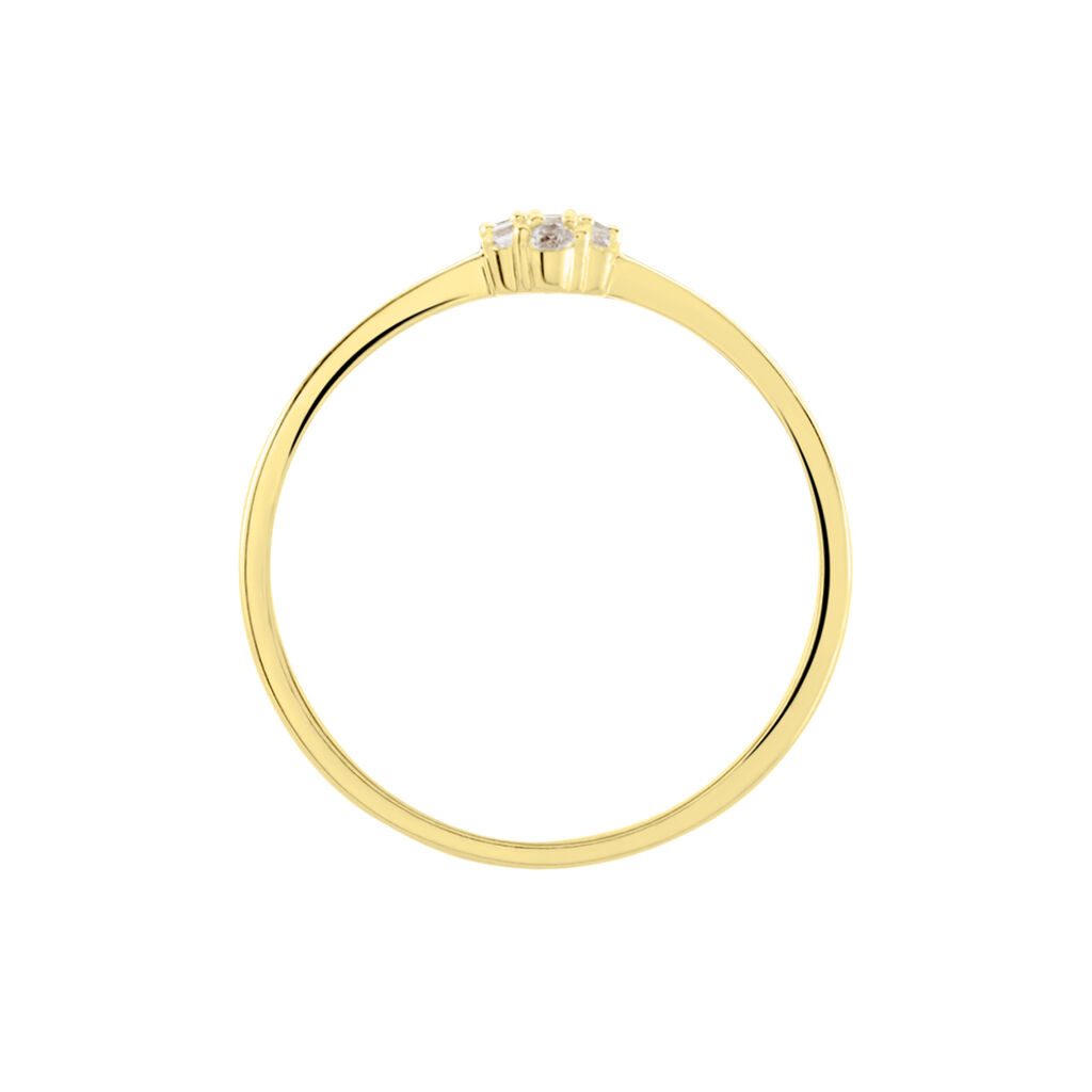 Bague Solitaire Maggeline Or Jaune Oxyde - Bagues solitaires Femme | Histoire d’Or