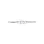 Bague Sabine Or Blanc Diamant - Bagues solitaires Femme | Histoire d&rsquo;Or