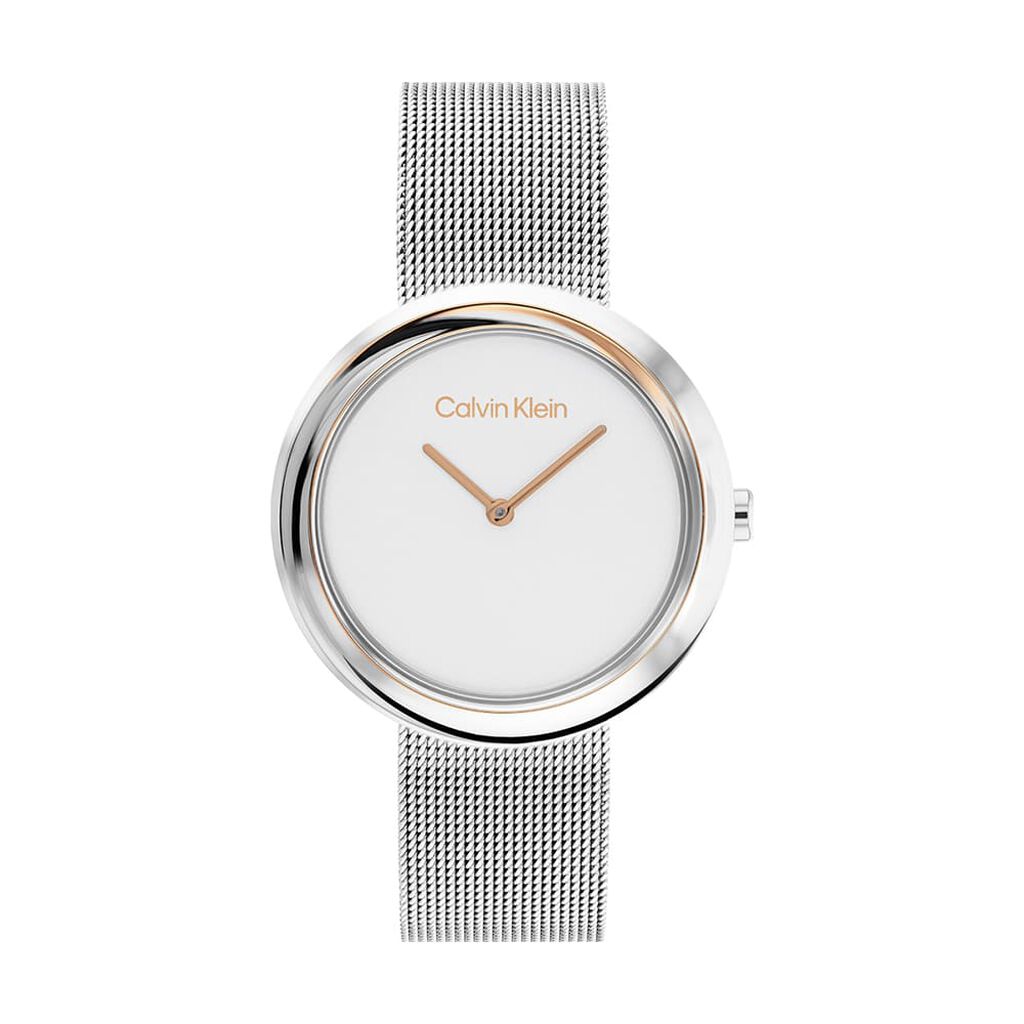 Montre Calvin Klein Twisted Bezel Blanc - Montres Femme | Histoire d’Or