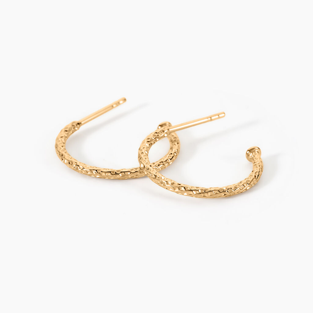 Cr&eacute;oles Bohemian Plaqu&eacute; Or Jaune - Boucles d'oreilles cr&eacute;oles Femme | Histoire d&rsquo;Or