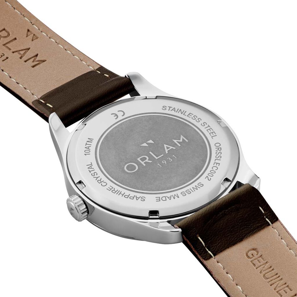 Montre Orlam Echo Argent&eacute; - F&ecirc;te des p&egrave;res Homme | Histoire d&rsquo;Or