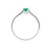 Bague Denise Or Blanc Emeraude Et Diamant - Bagues solitaires Femme | Histoire d’Or