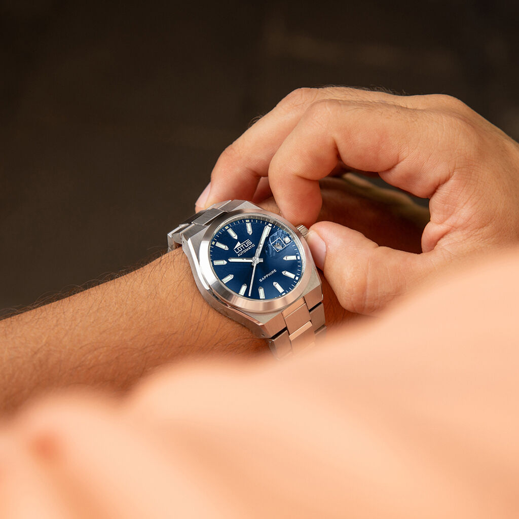 Montre Lotus Automatico Bleu - Montres Homme | Histoire d’Or