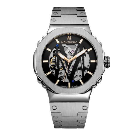 Montre Montignac Octagon Automatique Noir - Montres Homme | Histoire d’Or