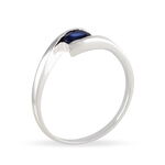 Bague Camilia Or Blanc Tanzanite - Bagues solitaires Femme | Histoire d&rsquo;Or