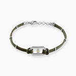 Bracelet Naturel Cordon Kaki - Bracelets cordon Homme | Histoire d&rsquo;Or