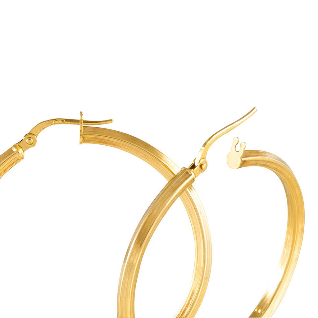 Créoles Ilana Or Jaune - Boucles d'oreilles créoles Femme | Histoire d’Or