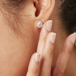 Boucles D'oreilles Puces Argent Blanc Tania Oxydes De Zirconium - Boucles d'oreilles fantaisie Femme | Histoire d&rsquo;Or