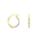 Cr&eacute;oles Tita Or Bicolore - Boucles d'oreilles cr&eacute;oles Femme | Histoire d&rsquo;Or