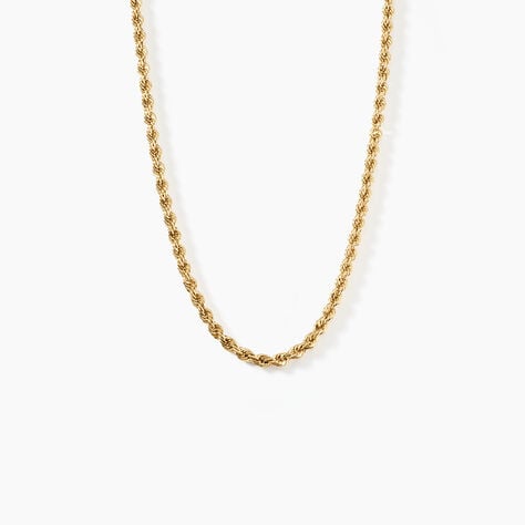 Collier Jerry Maille Corde Or Jaune - Chaines Femme | Histoire d’Or