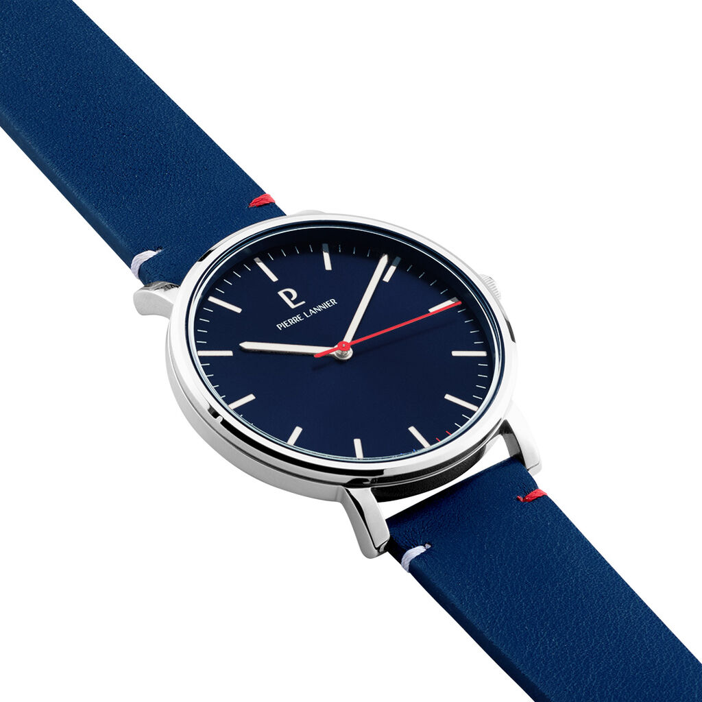 Montre Pierre Lannier Essential Bleu - Id&eacute;es cadeaux Homme | Histoire d&rsquo;Or