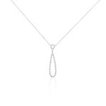 Collier Or Blanc Peregrina Diamants - Colliers Femme | Histoire d&rsquo;Or