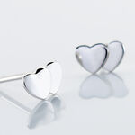 Boucles D'oreilles Puces Collinette Argent Blanc - Boucles d'oreilles fantaisie Femme | Histoire d&rsquo;Or