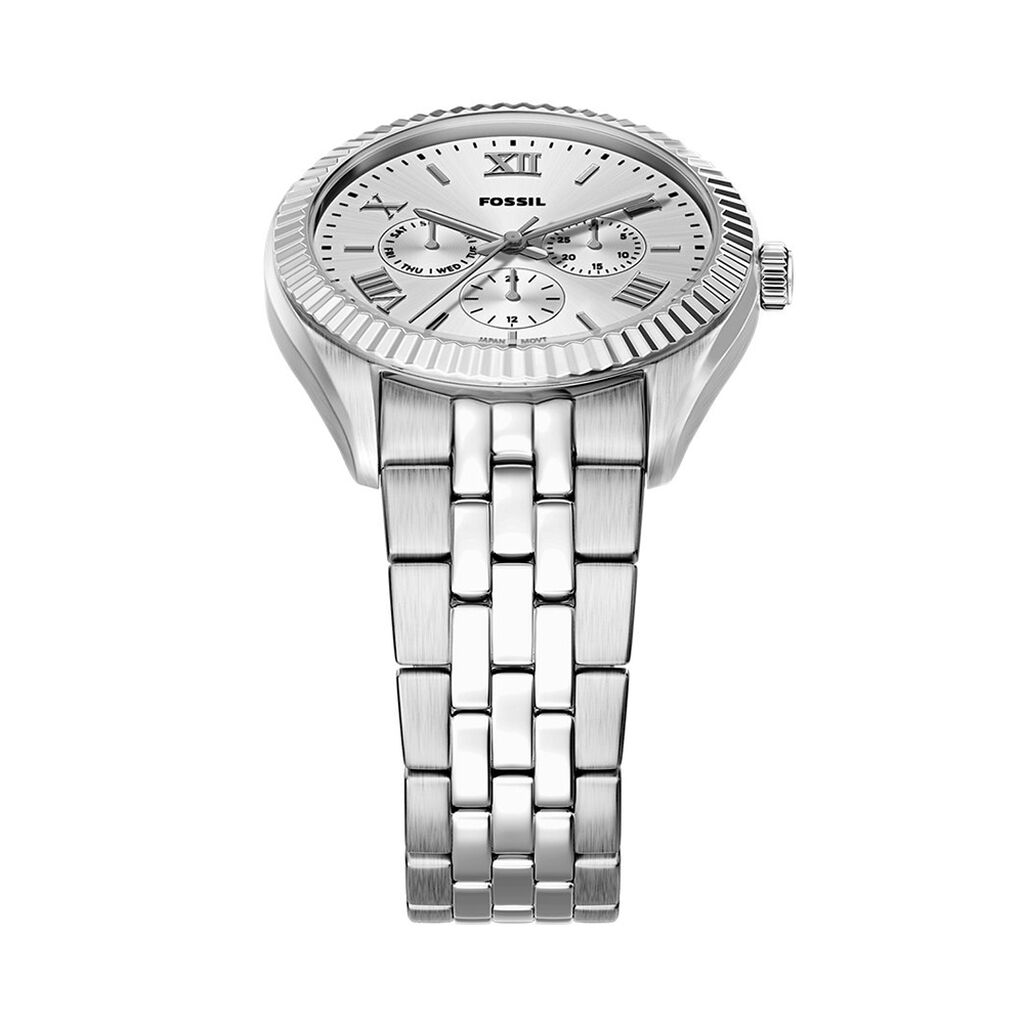 Montre Fossil Campbell Argent&eacute; - F&ecirc;te des p&egrave;res Homme | Histoire d&rsquo;Or