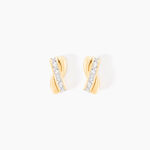 Boucles D'oreilles Puces Grebera Or Jaune Oxyde - Clous d'oreilles Femme | Histoire d&rsquo;Or