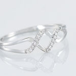 Bague Loula Or Blanc Diamant - Bagues avec pierre Femme | Histoire d&rsquo;Or