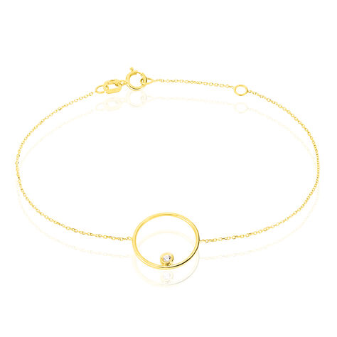 Bracelet Kimly Or Jaune Oxyde De Zirconium - Bracelets Femme | Histoire d&rsquo;Or