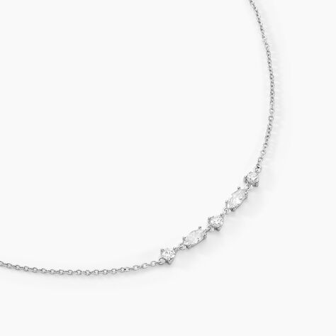 Collier Argent Blanc Shiny Nights Oxyde De Zirconium - Colliers fantaisie Femme | Histoire d’Or