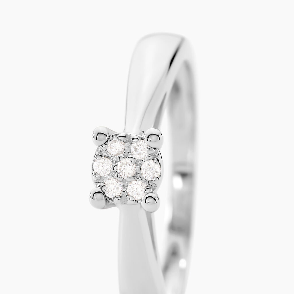 Bague Solitaire Artemis Or Blanc Diamant - Bagues solitaires Femme | Histoire d’Or