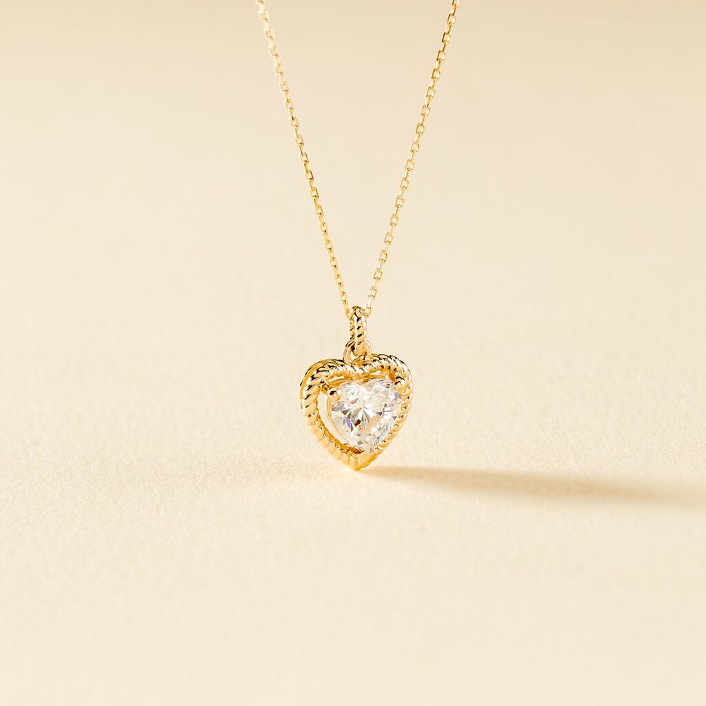 Collier Althea Or Jaune Oxyde De Zirconium - F&ecirc;te des m&egrave;res Femme | Histoire d&rsquo;Or