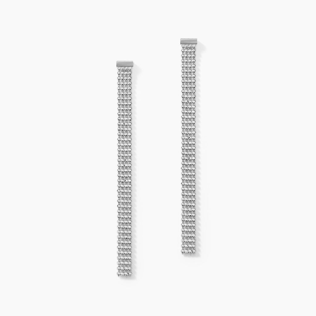Boucles D'oreilles Pendantes Kelline Argent Blanc - Boucles d'oreilles fantaisie Femme | Histoire d’Or