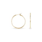 Cr&eacute;oles Ada Lisse Plaque Or Jaune - Boucles d'oreilles cr&eacute;oles Femme | Histoire d&rsquo;Or