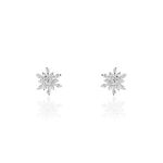 Boucles D'oreilles Puces Cyriac Argent Blanc Oxyde De Zirconium - Boucles d'oreilles fantaisie Femme | Histoire d&rsquo;Or