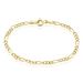 Bracelet Esma Maille Alternee 1/3 Or Jaune - Bracelets Communion Enfant | Histoire d’Or