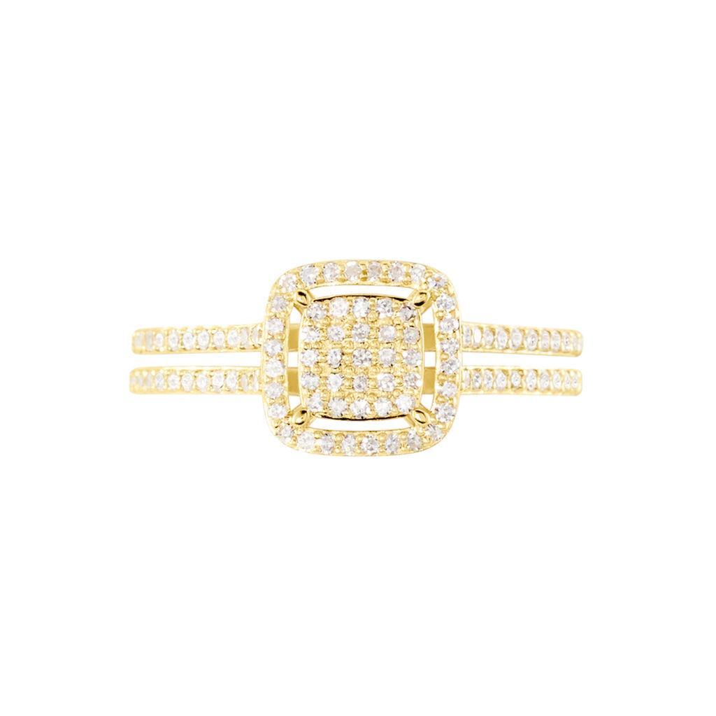 Bague Collection 1986 Or Jaune Diamant - Bagues avec pierre Femme | Histoire d’Or