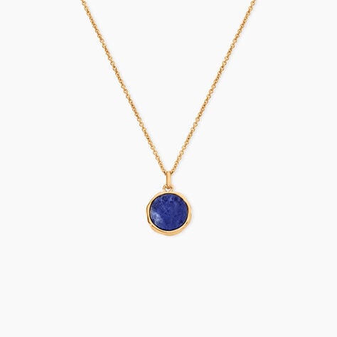Collier Plaqu&eacute; Or Neassa Sodalite - Colliers Femme | Histoire d&rsquo;Or
