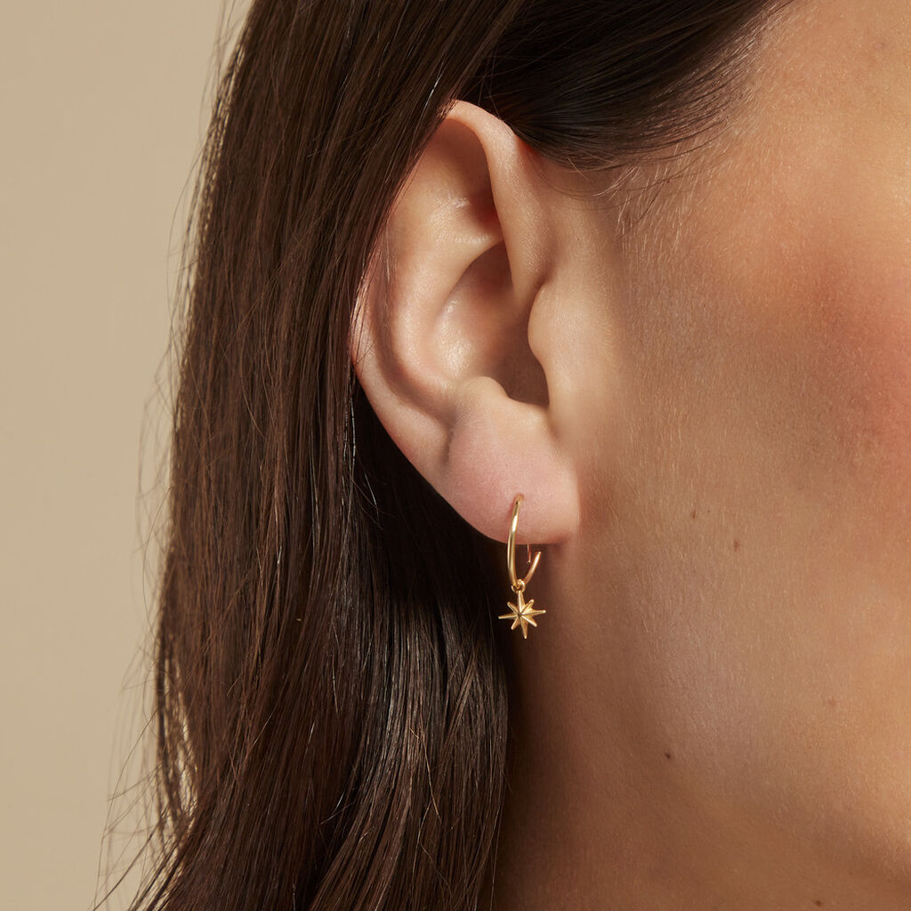 Créoles Rorie Or Jaune - Boucles d'oreilles créoles Famille | Histoire d’Or