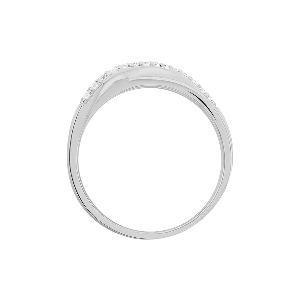 Bague Letty Argent Blanc Oxyde De Zirconium - Bagues avec pierre Femme | Histoire d’Or
